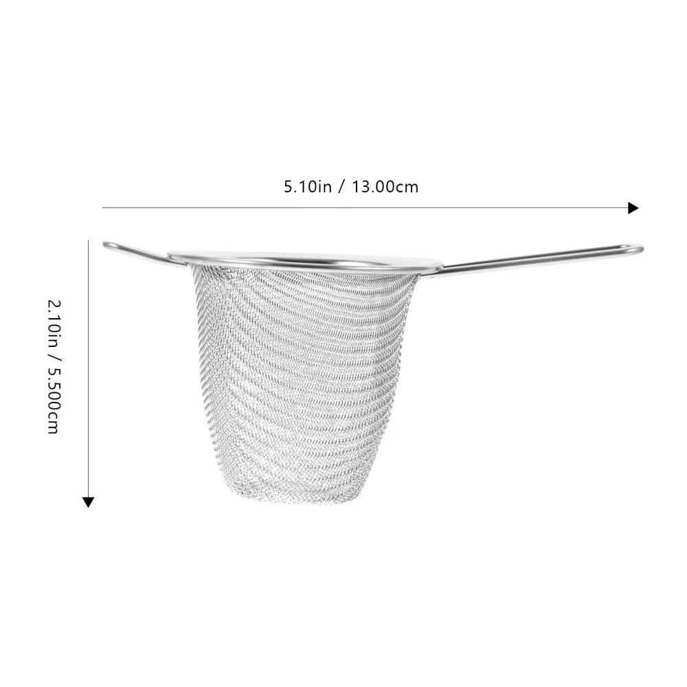 2pcs Stainless Steel Filter Infuser Handle Design Tea Leaf Colander Chinese Tea Accessory