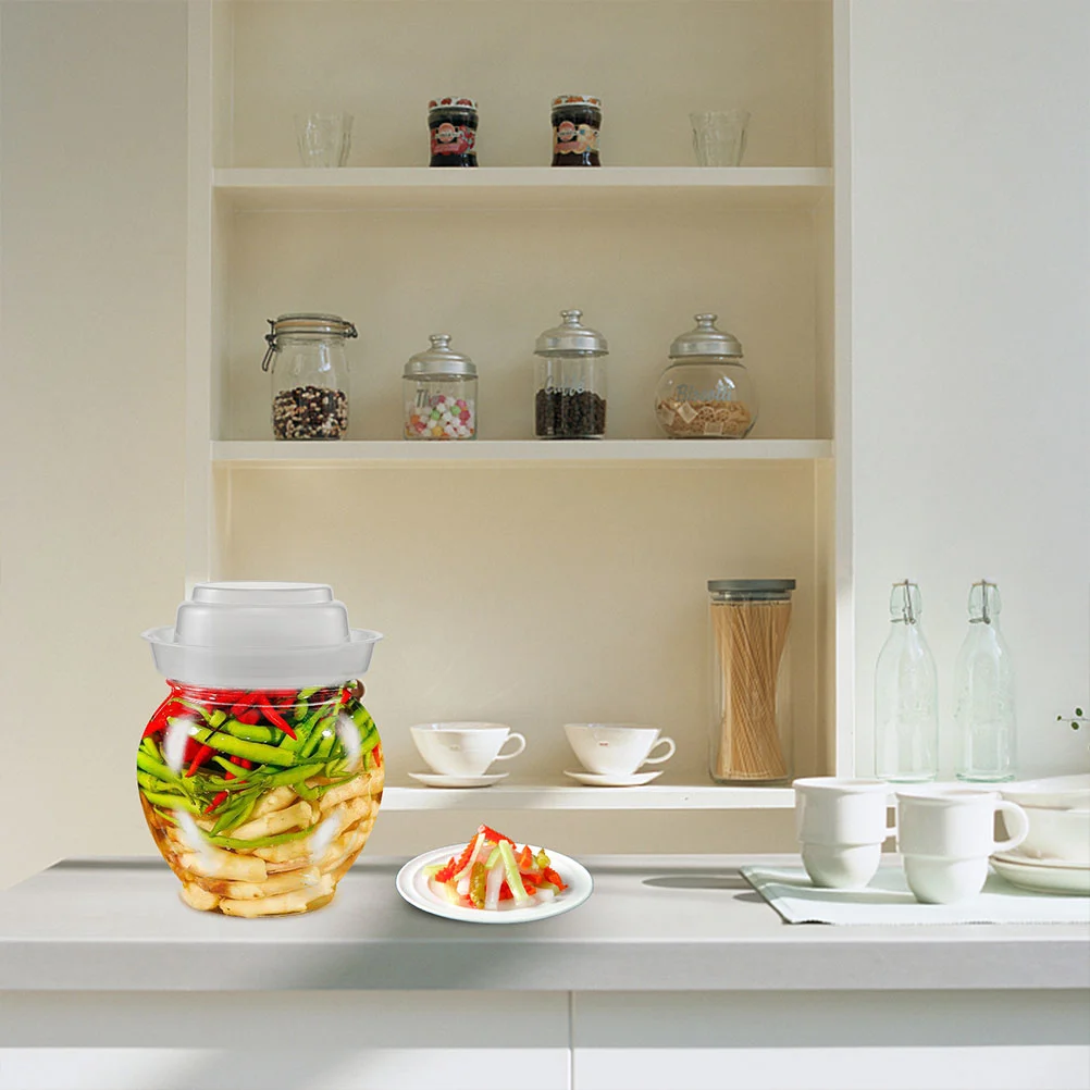 2Pcs Multi-function Pickle Jars Daily Use Pickle Containers Transparent Pickle Holders
