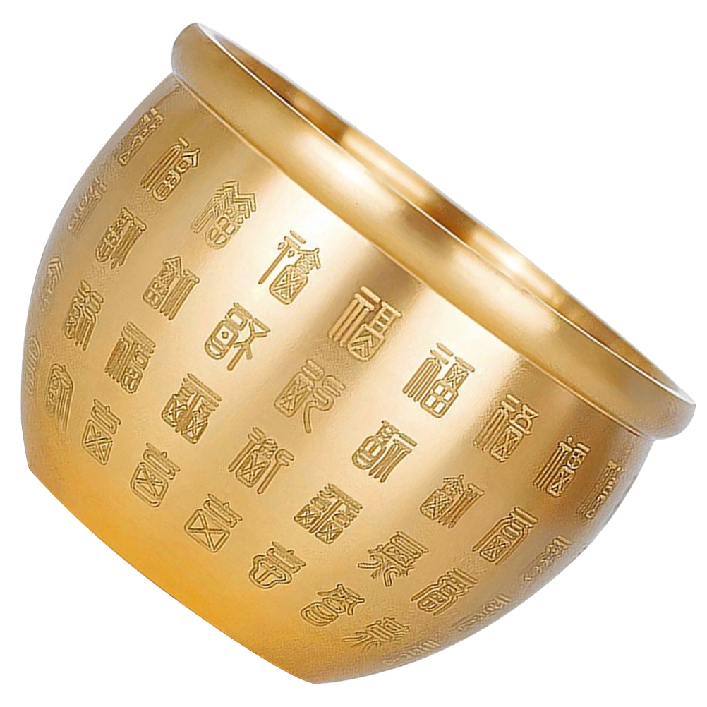 Wealth Luck Bowl Small Treasure Basin Fortune Bowl Table Centerpiece Offering Bowl