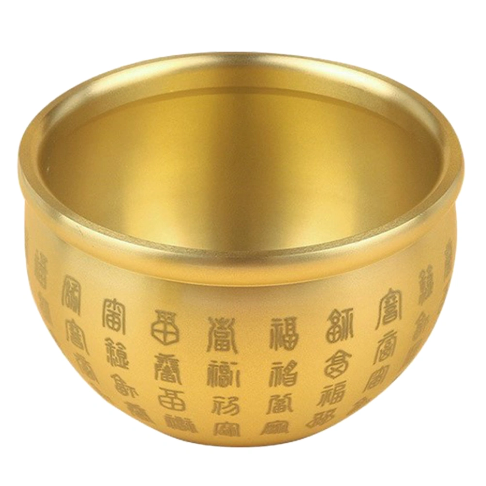 Wealth Luck Bowl Small Treasure Basin Fortune Bowl Table Centerpiece Offering Bowl