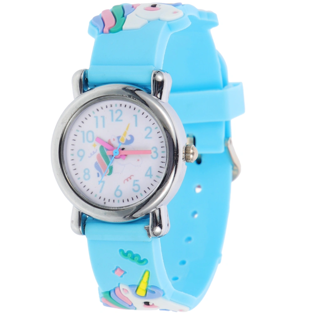 Decorative Silicone Kids Wrist Watch Cartoon Unicorn Kids Watch Lovely Mechanical Watch For Students