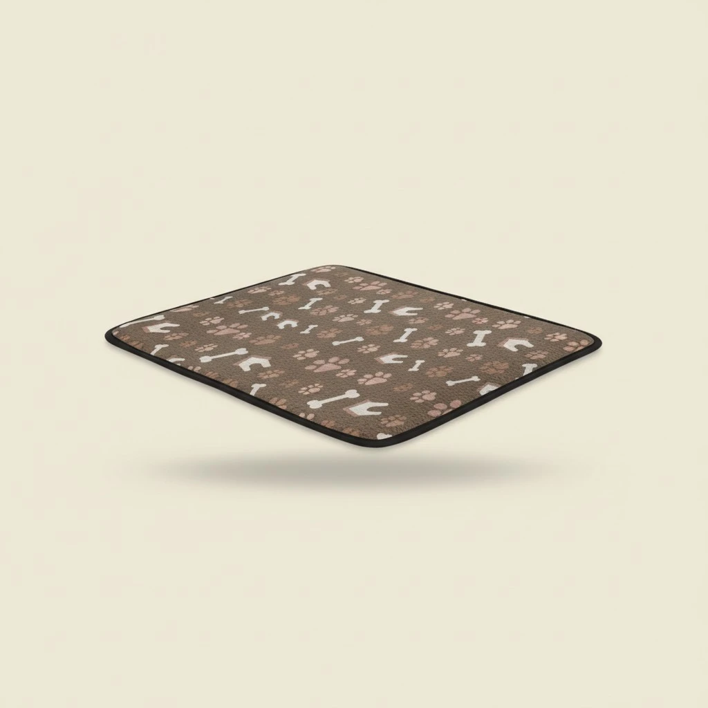 Dog Feeding Mat Cat Food Mat Non-skid Cat Bowl Mat Decorative Pet Bowl Mat Dog Bowl Floor Mat