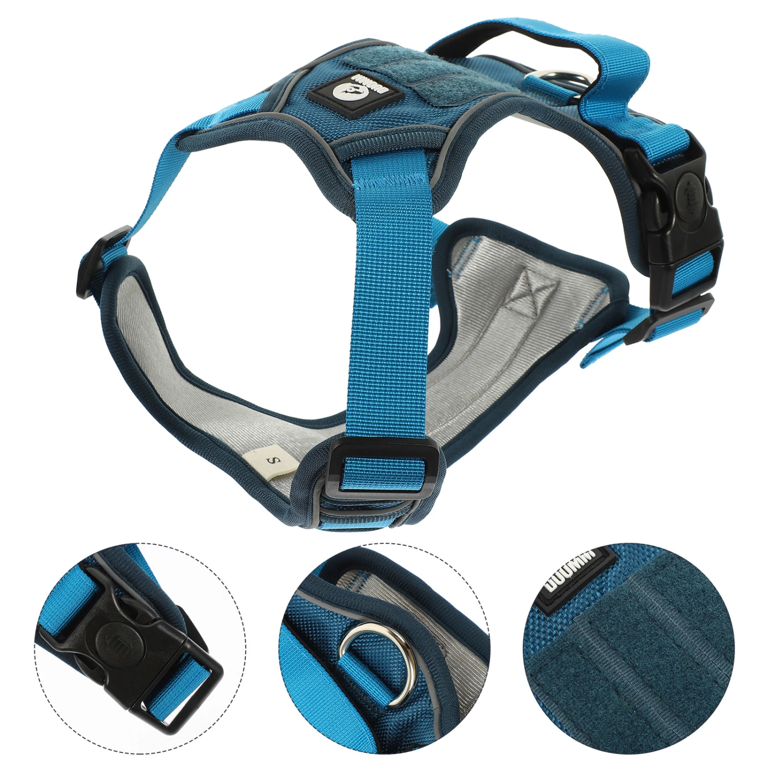 Dog Harness Pet Dog Harness Portable Puppy Harness Adjustable Pet Harness Reflective Dog Harness