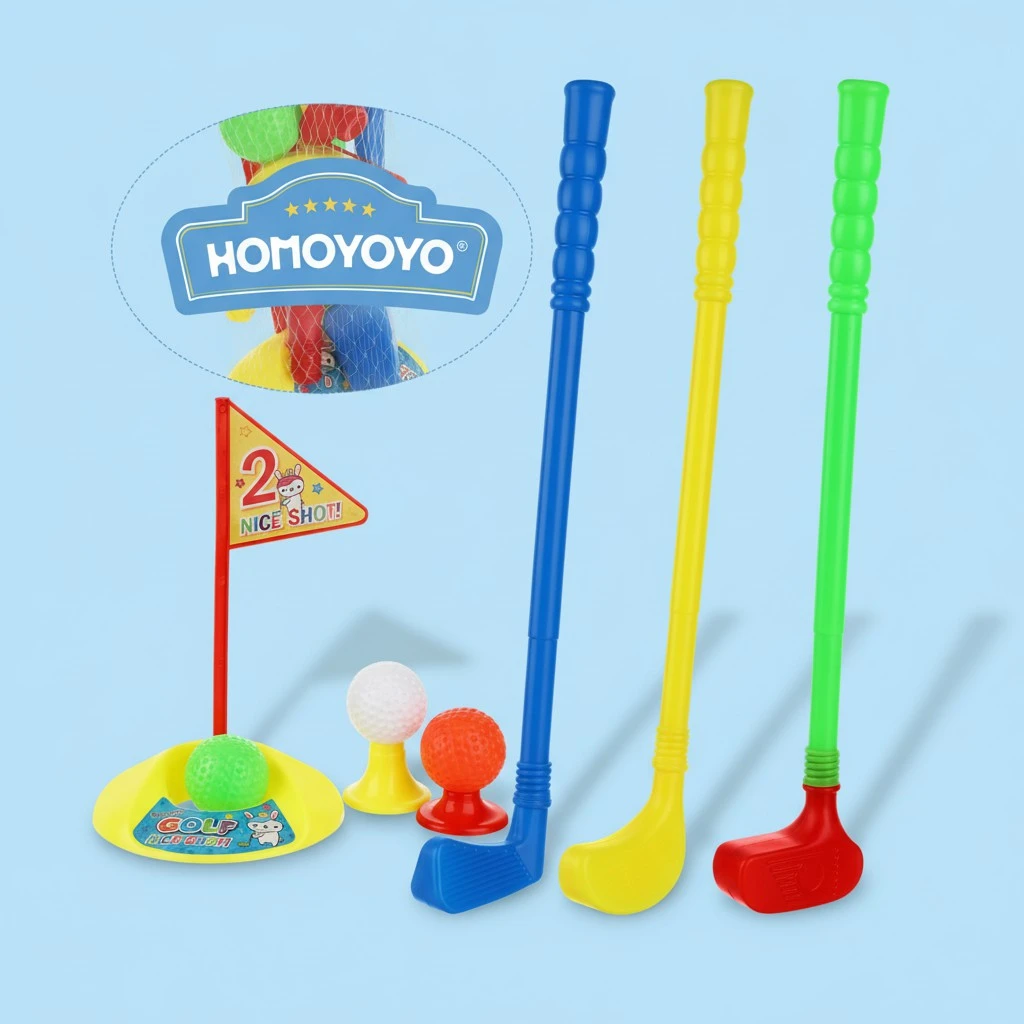 Kids Golf Toy Set Funny Outside Early Educational Golf Set Toys for Toddlers