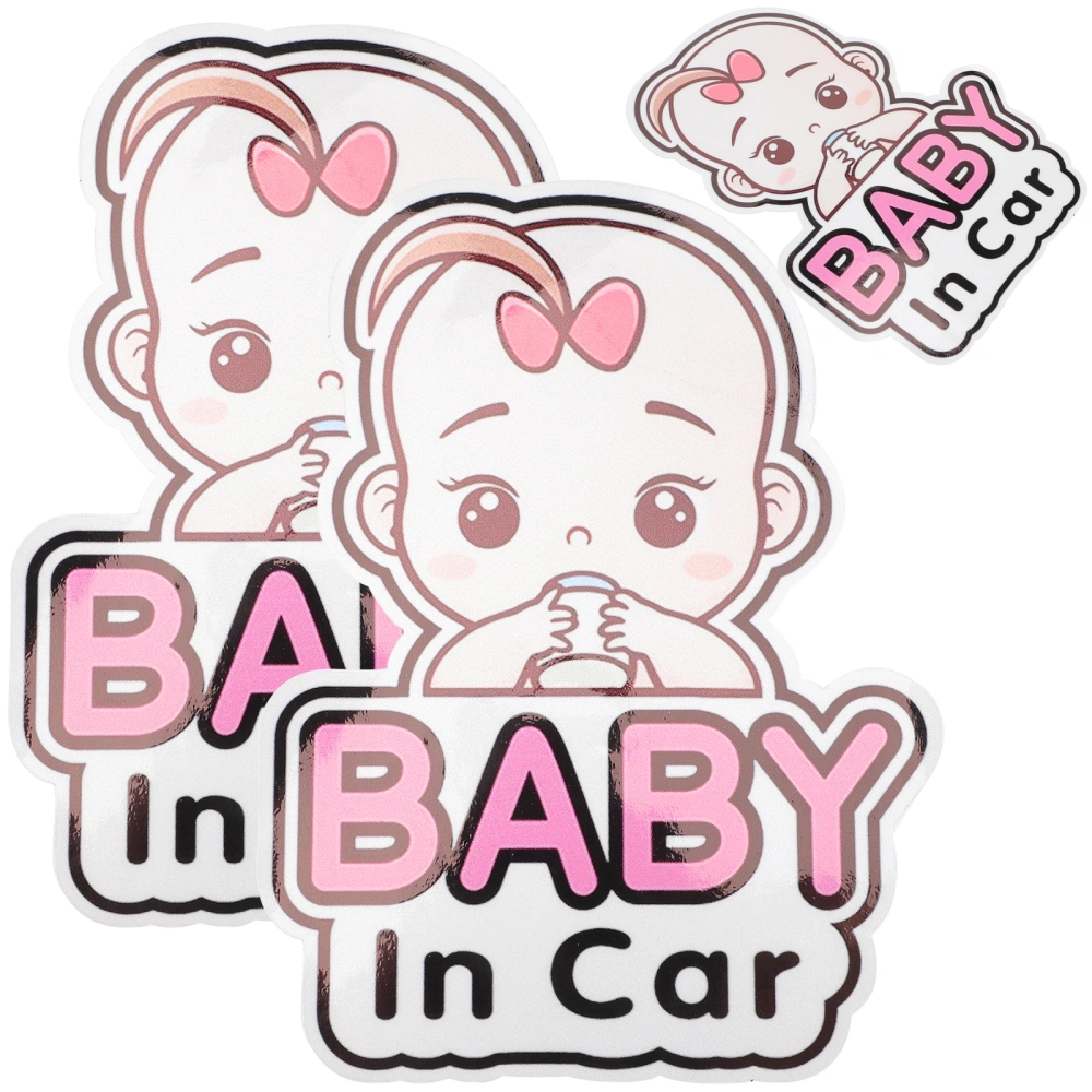 3Pcs Baby in Car Sticker Baby on Board Sign Kids in Car Decal Safety Signs