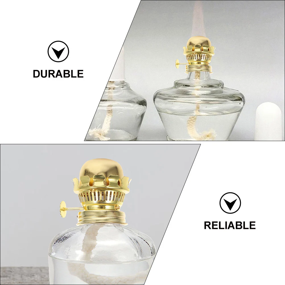 1 Set Oil Lamp Burner With Oil Lamp Wick Kerosene Oil Lamp Wick Oil Lamp Part