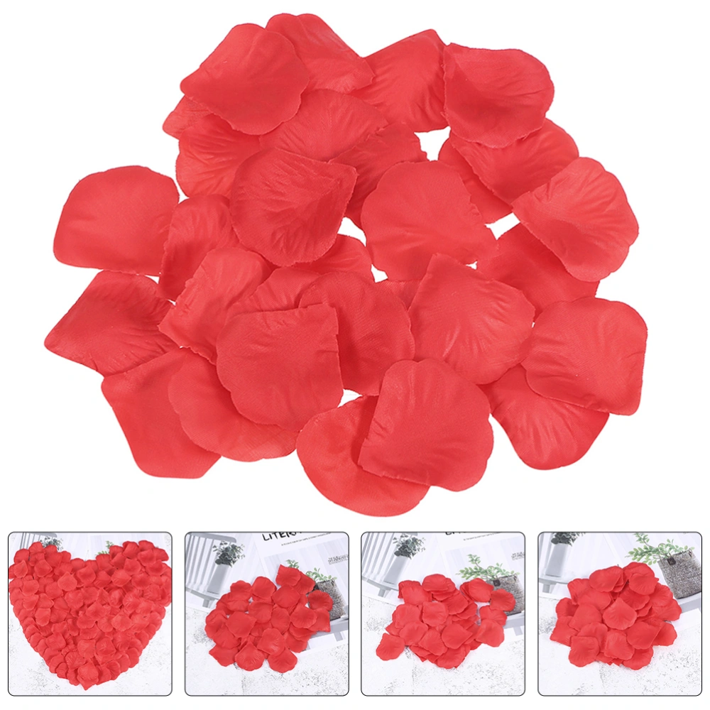 2000Pcs Silk Cloth Rose Petals Simulation Petals Wedding Artificial Flower Petals