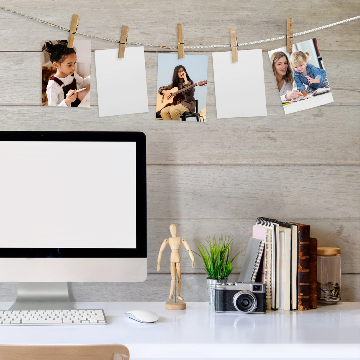 6pcs Sublimation Blank Aluminum Metal Photo Metal Wall Poster Frame Collection