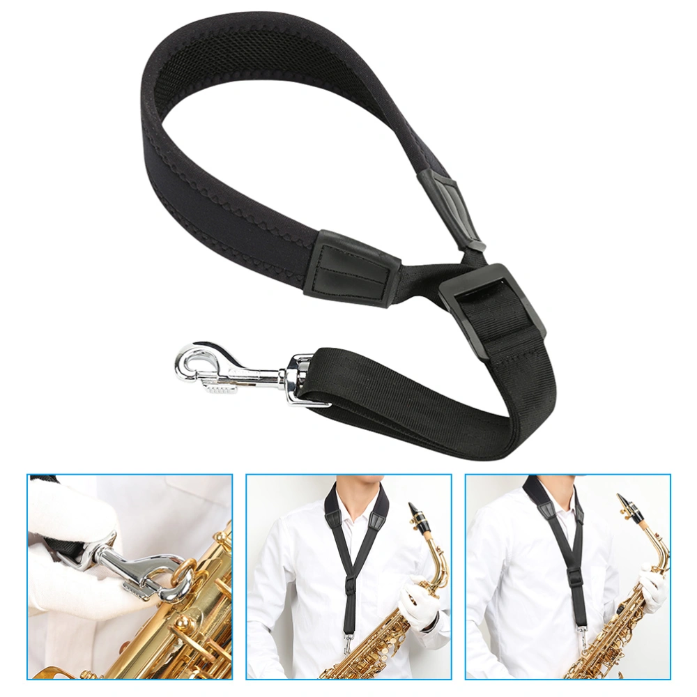 Saxophone Neck Strap Leather Adjustable Versatile Sax Strap Alto Saxophone Strap