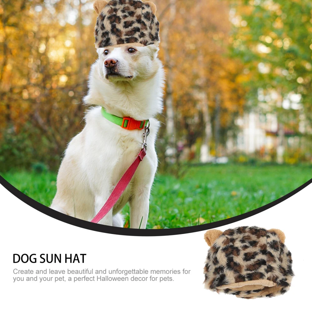 Halloween Puppy Hat Wear-resistant Pet Hat Cat Halloween Plush Hat Puppy Supply