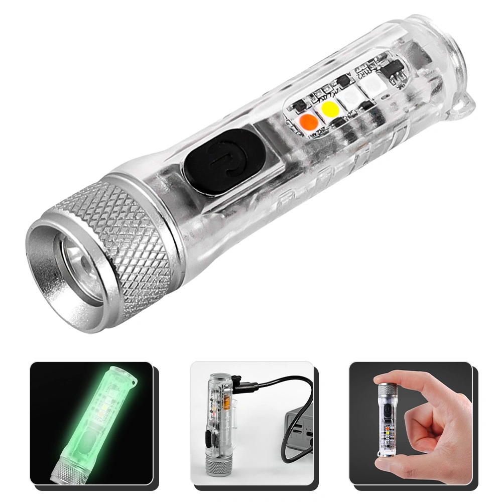 Keychain Flashlight Adjustable Mini Flashlight LED Flashlight Torch Keyring
