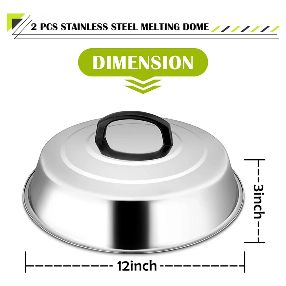 Stainless Steel Universal Lid Pot and Pan Lid Frying Pan Cover Cookware Lid  with Handle