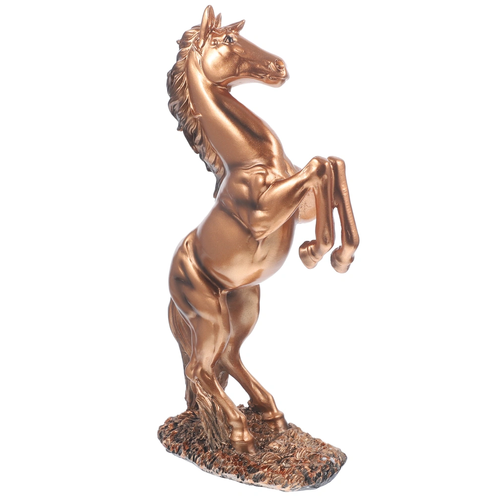 Horse Statue Sculpture Decorative Horse Resin Standing Horse Animal Statue Collectible Figurine