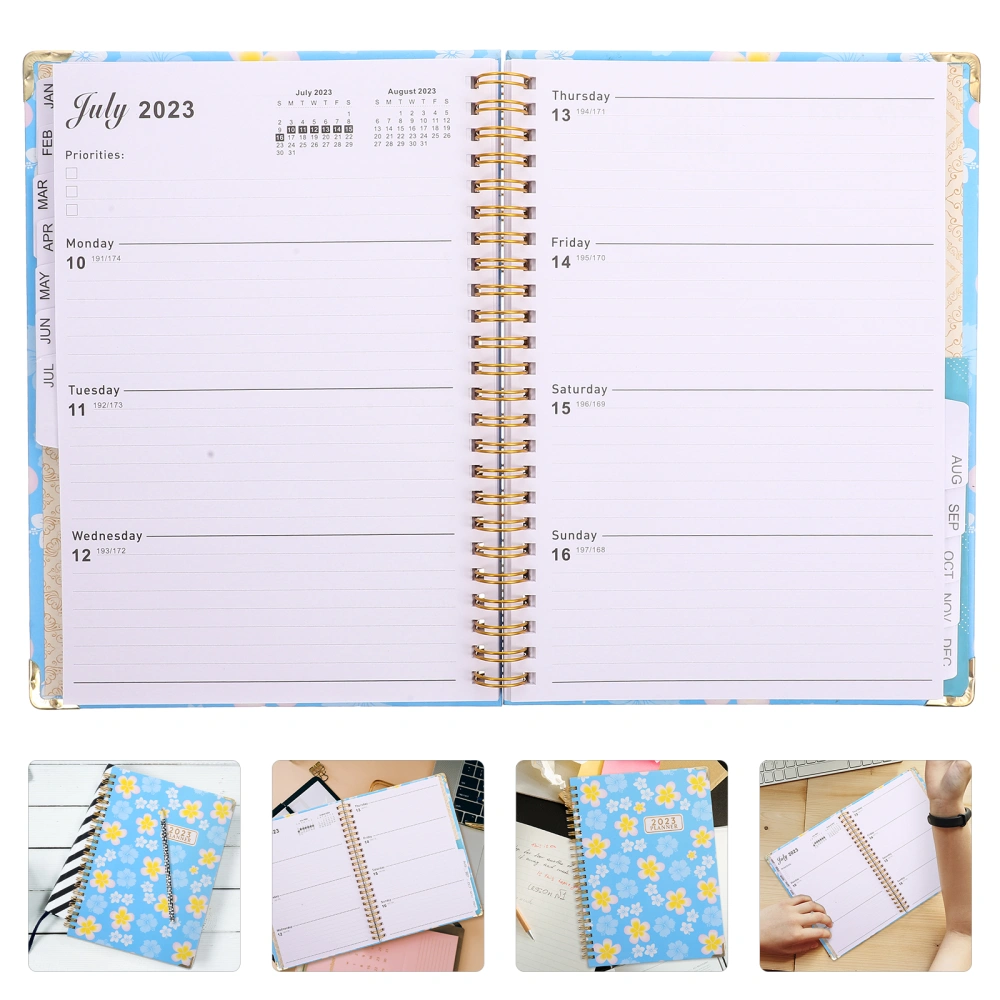 Decorative Planner Notebook Monthly Planner Multi-use Notebook Yearly Design Planner