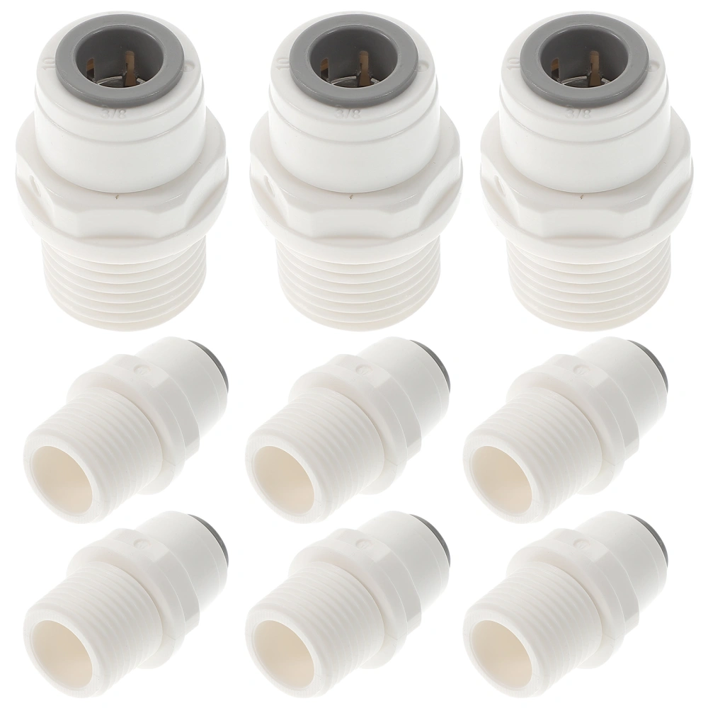 10pcs Faucet Adapter Fitting 1/2 To 3/8 Quick Release Water Purifier Connector