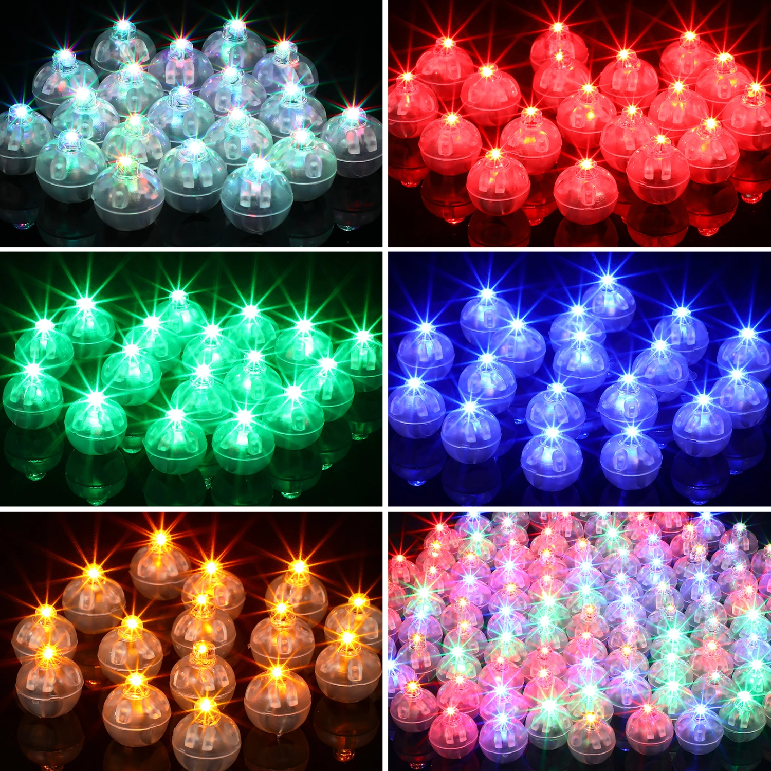 120 Pcs LED Balloon Lights Round LED Ball Lamps Tiny Light Up Lights for Party Birthday Festival Decorations