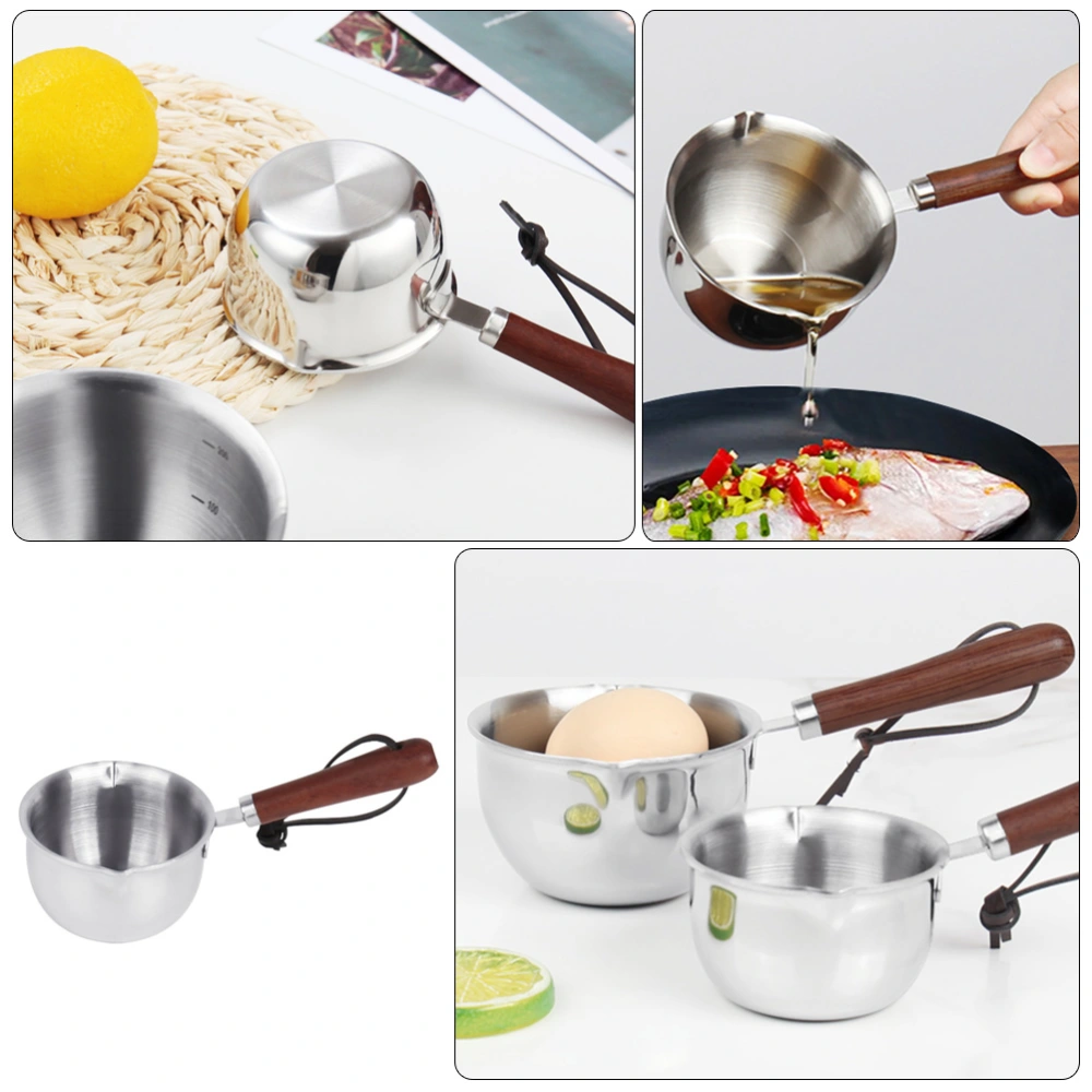 Stainless Steel Small Saucepan Water Boiling Pot Deepen Sauce Pan for Warming Milk