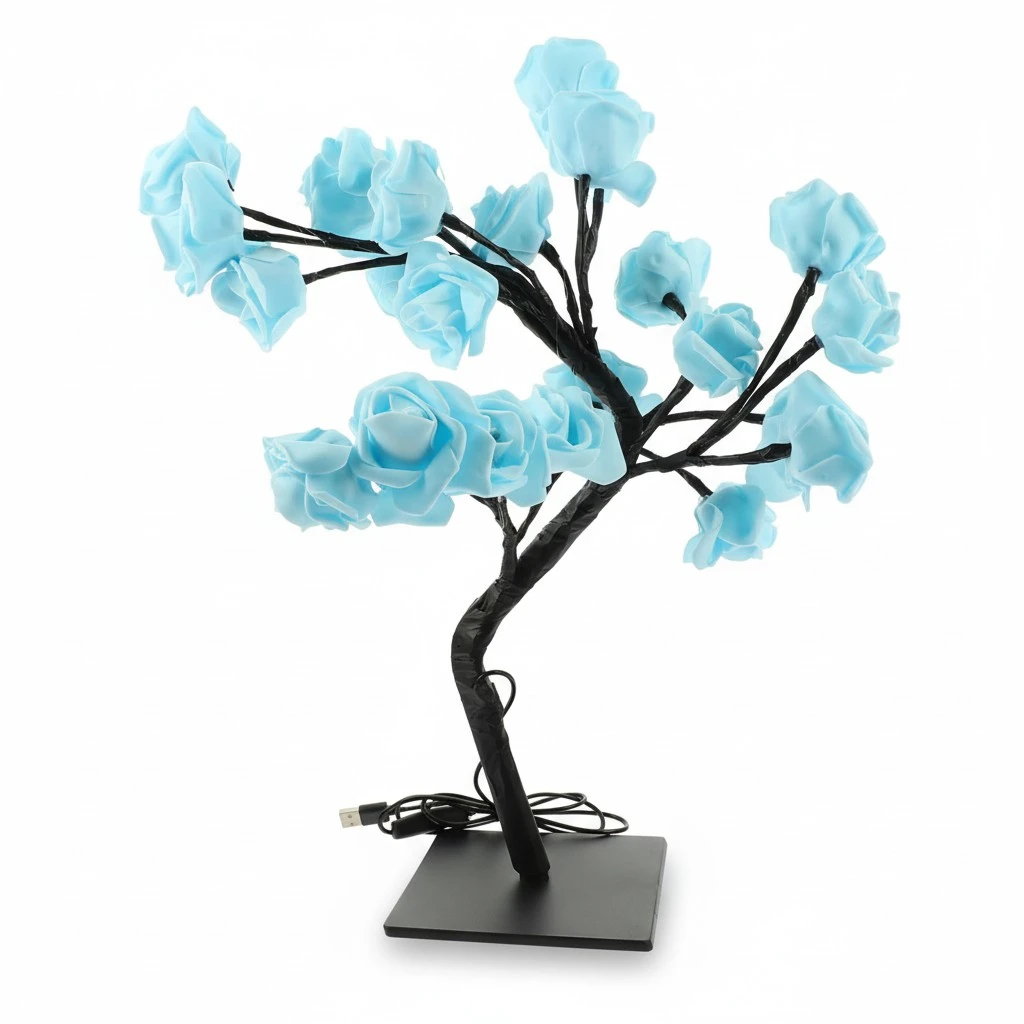 Rose Tree Lamp Usb Powered Bedroom Table Lamp Lighted Rose Tree Led Tree Light