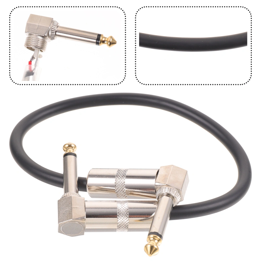 2pcs Electric Guitar Conversion Patch Cable Effector Pedal Cables for Electric Guitar Bass