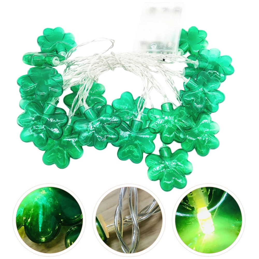 St Patrick's Day Decoration Clover String Light Battery Operated Shamrock Shaped String Light without Battery