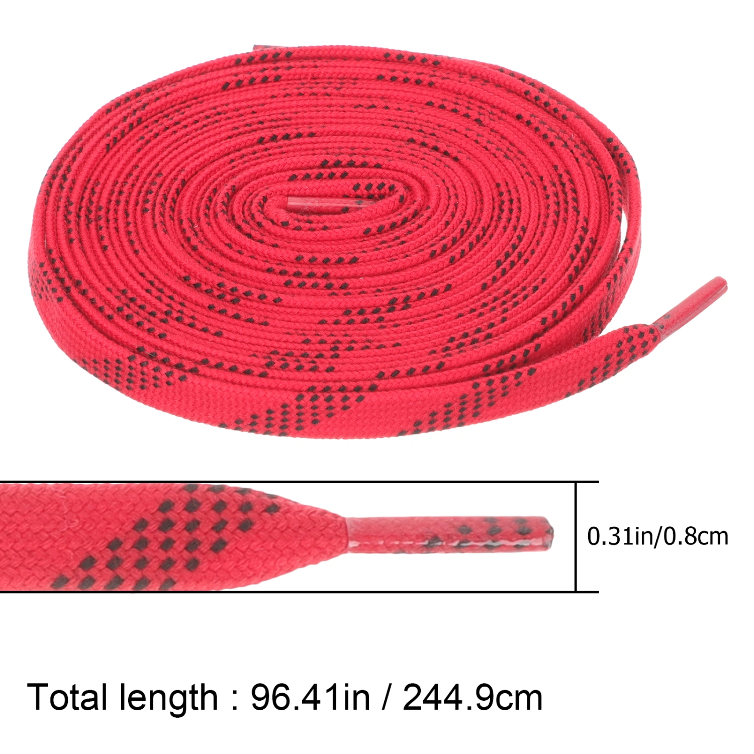 1 pair of Roller Skates Shoelaces Stylish Hockey Laces Wear-resistant Ice Skates Laces