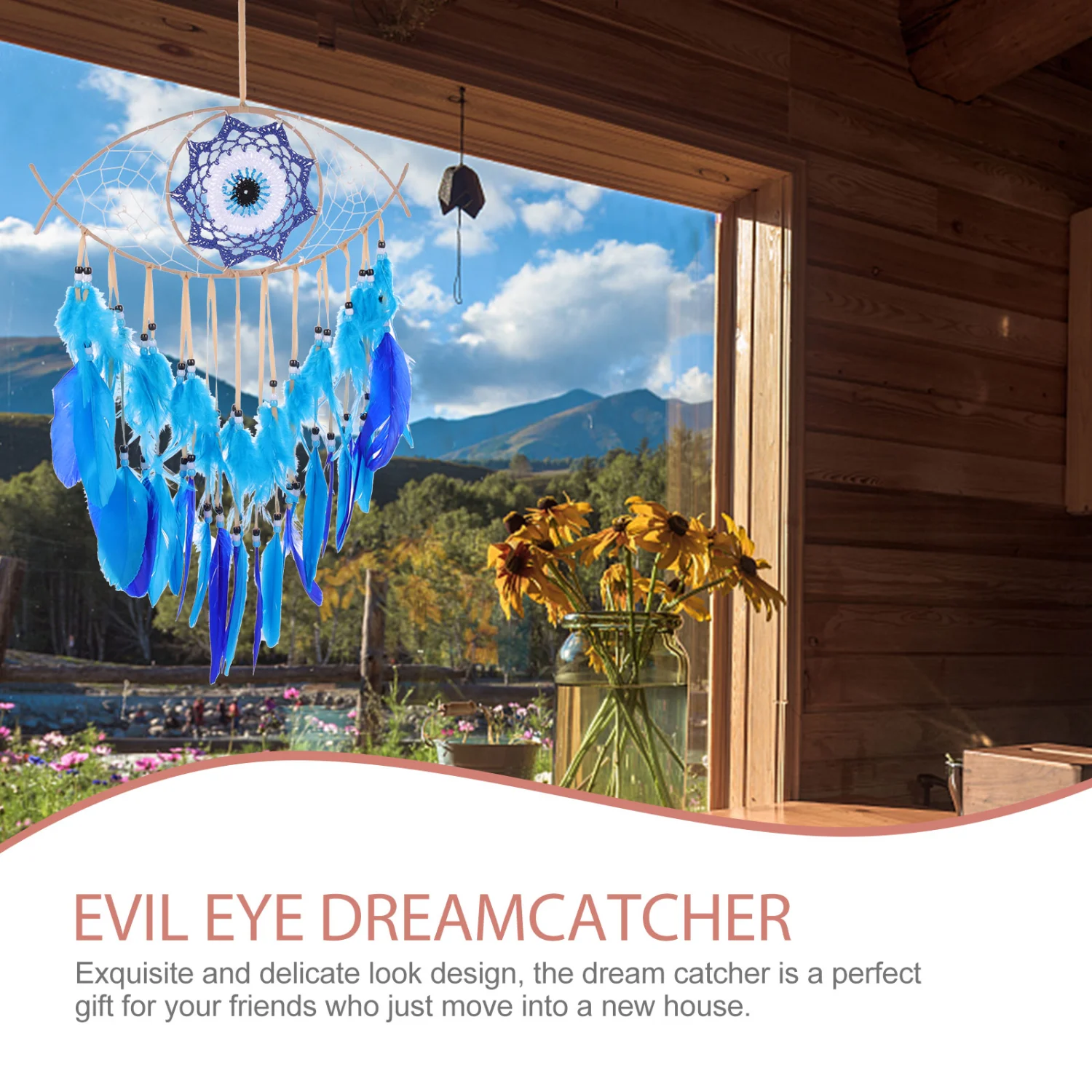 Evil Eye Dream Catcher Evil Eye Wall Hanging Dream Catcher Ornament Home Decoration