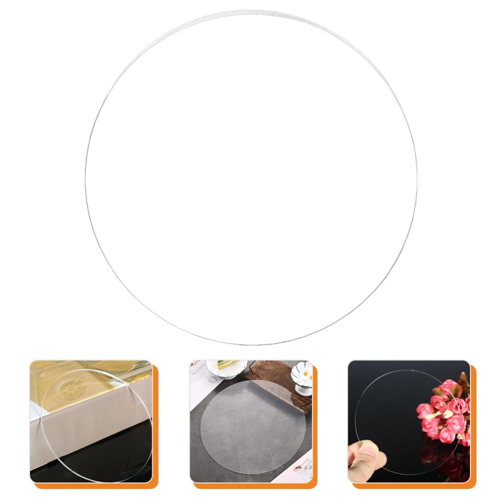 Transparent Acrylic Board Round Acrylic Sheet Round Circles for DIY Projects