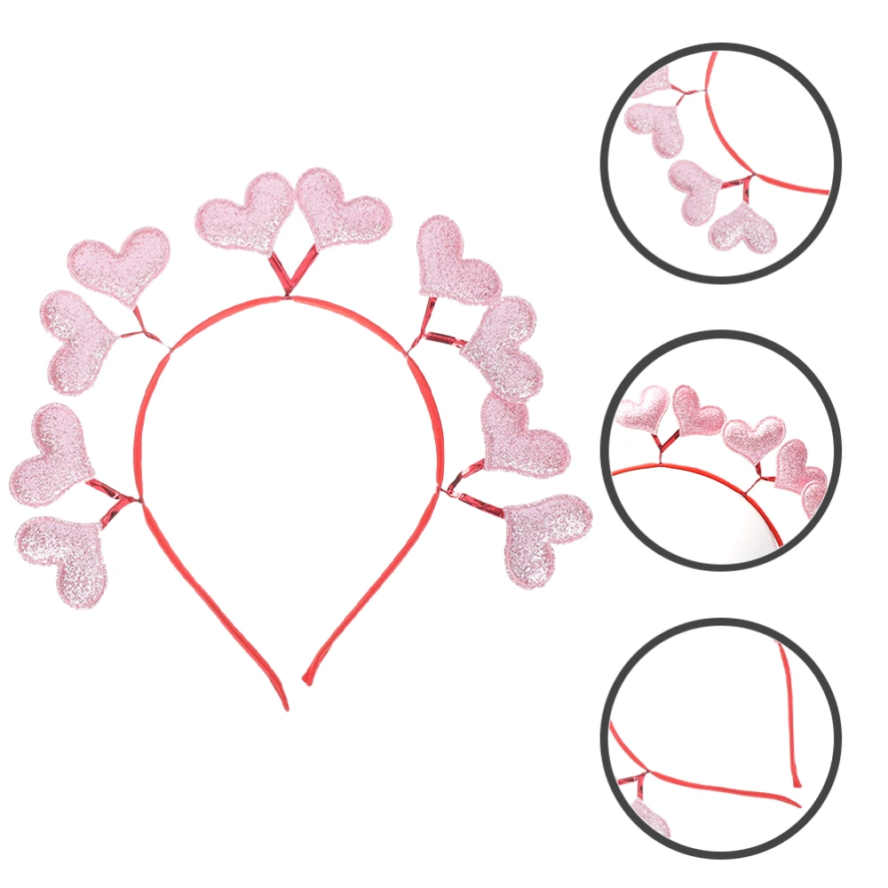 Valentine's Day Headbands Heart-shaped Headbands Valentine Bopper Headband