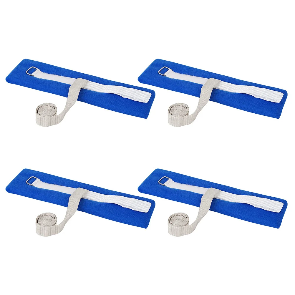 4Pcs Medical Restraints Straps Patient Bed Rails Hospital Bed Wrist Straps Adjustable Straps