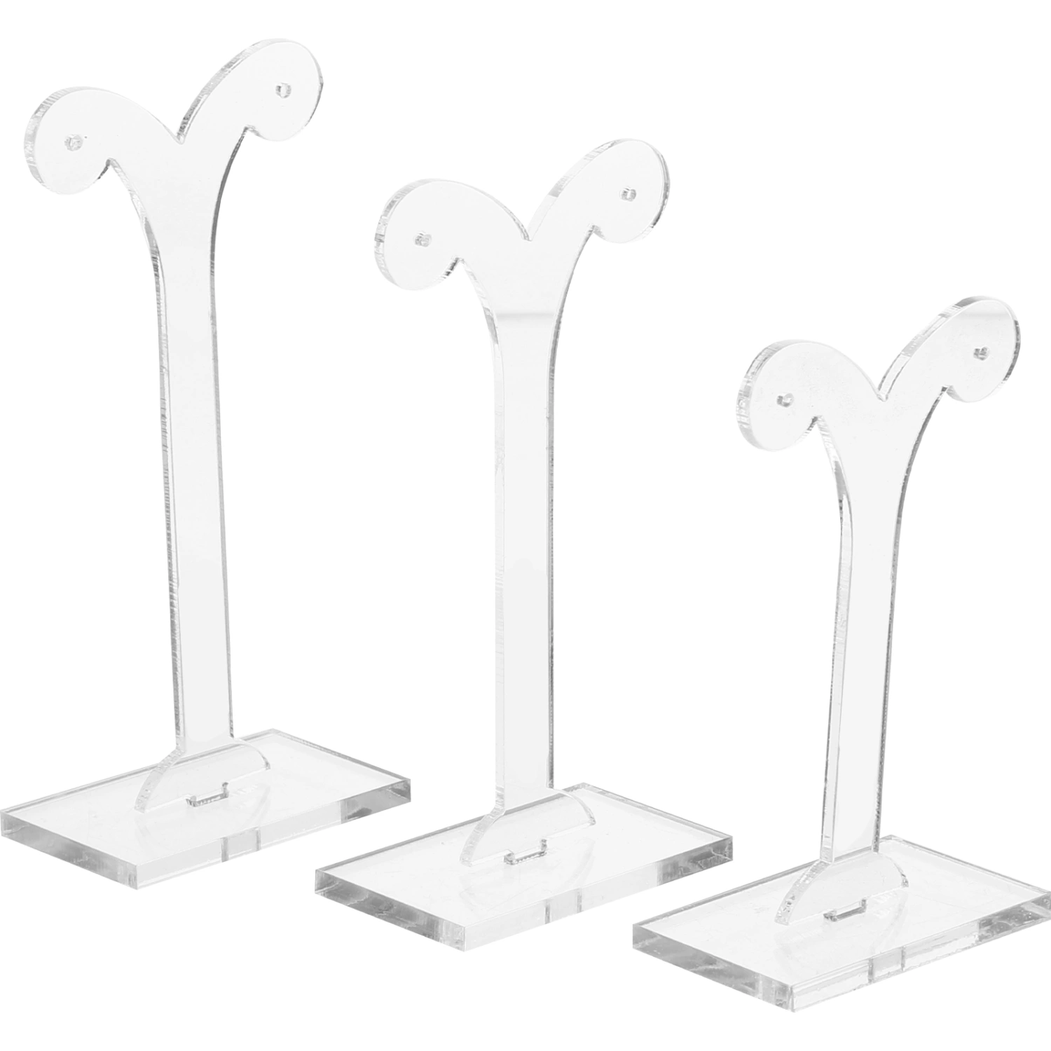3Pcs Earring Display Racks Sprout-shaped Earrings Stand Desktop Earrings Holder