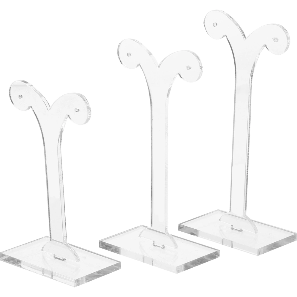 3Pcs Earring Display Racks Sprout-shaped Earrings Stand Desktop Earrings Holder