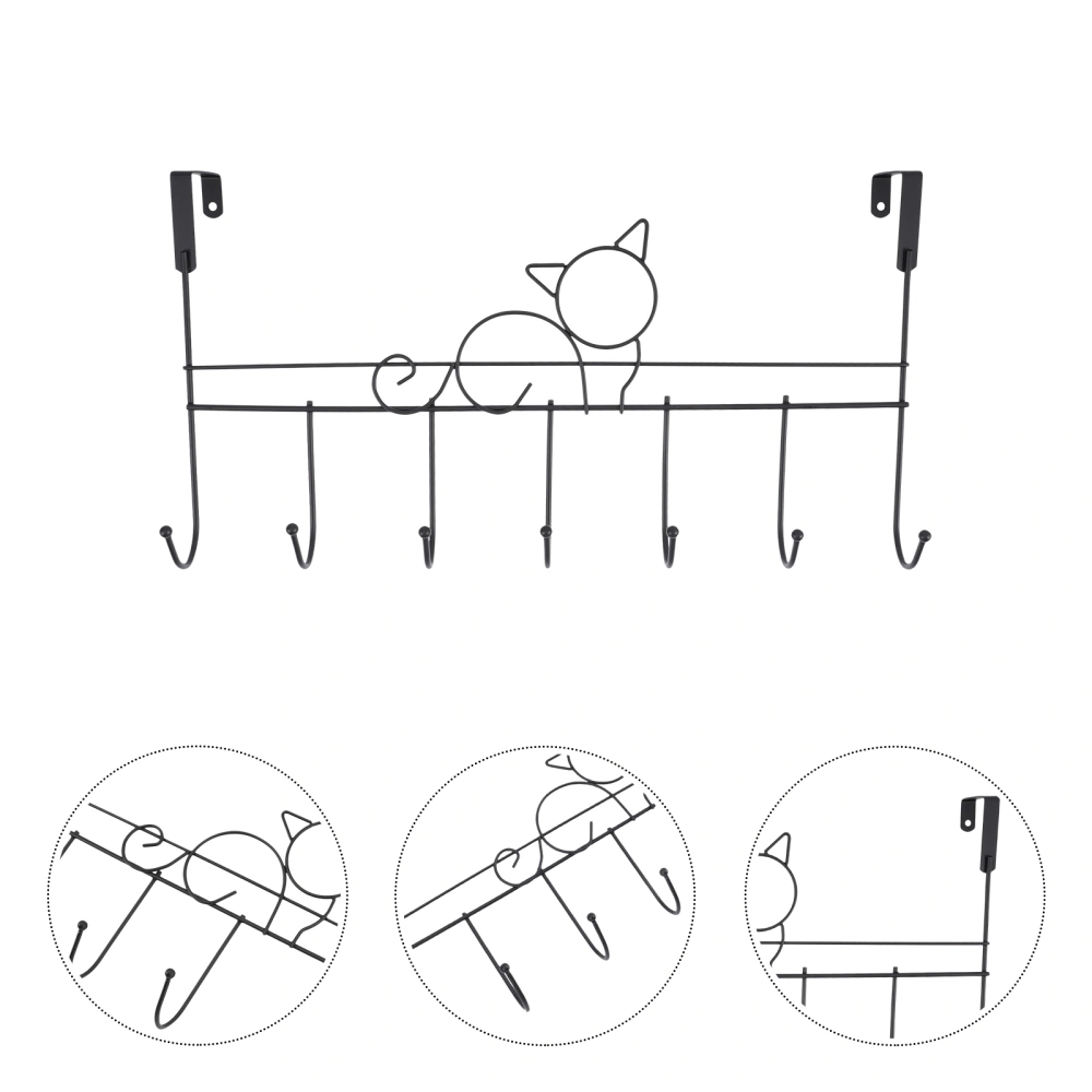 Cat Design Over the Door Hook Door Back Hook Punch Free Punch Free Rack Door Towel Hanger