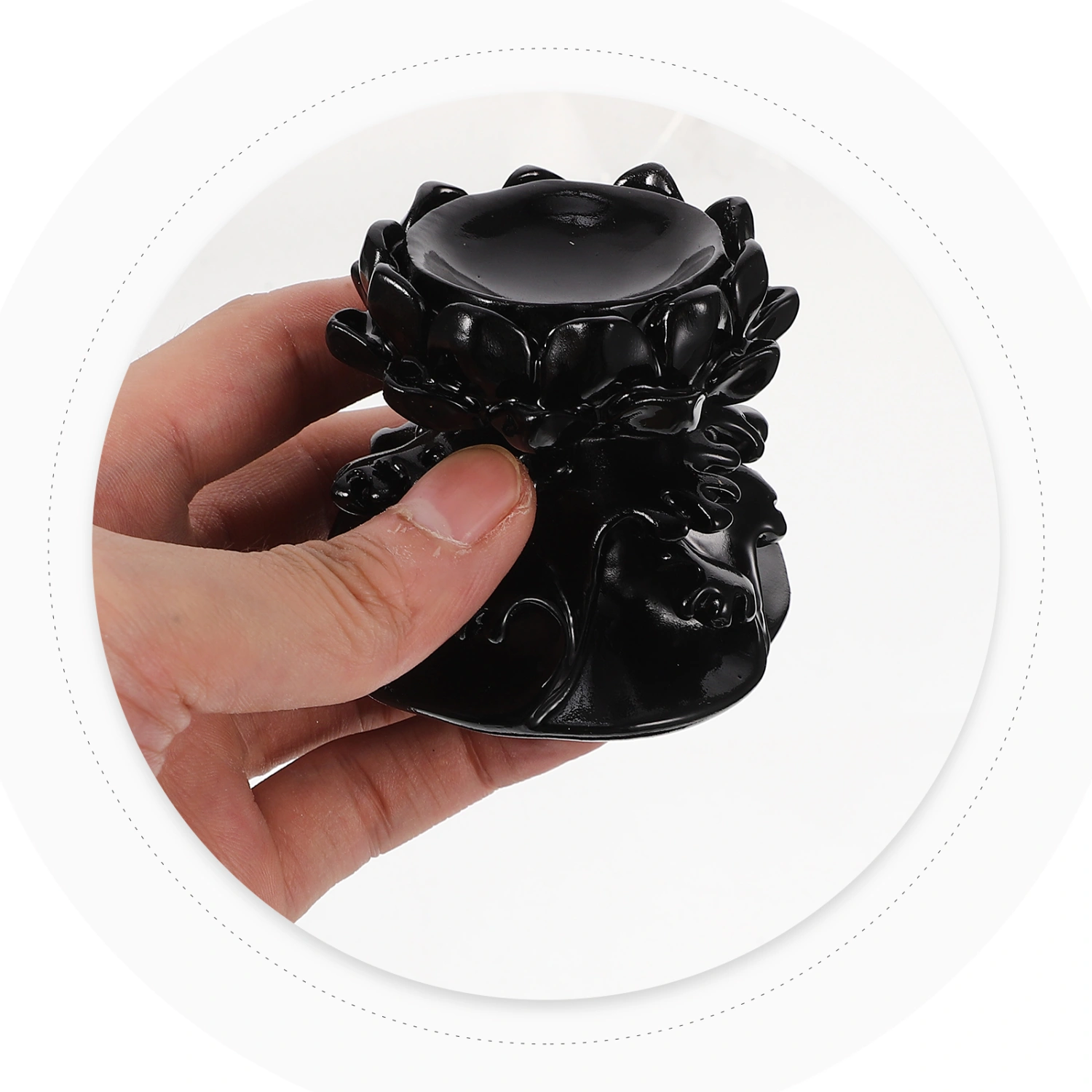 Lotus Design Crystal Ball Base Crystal Ball Display Base Crystal Sphere Resin Holder