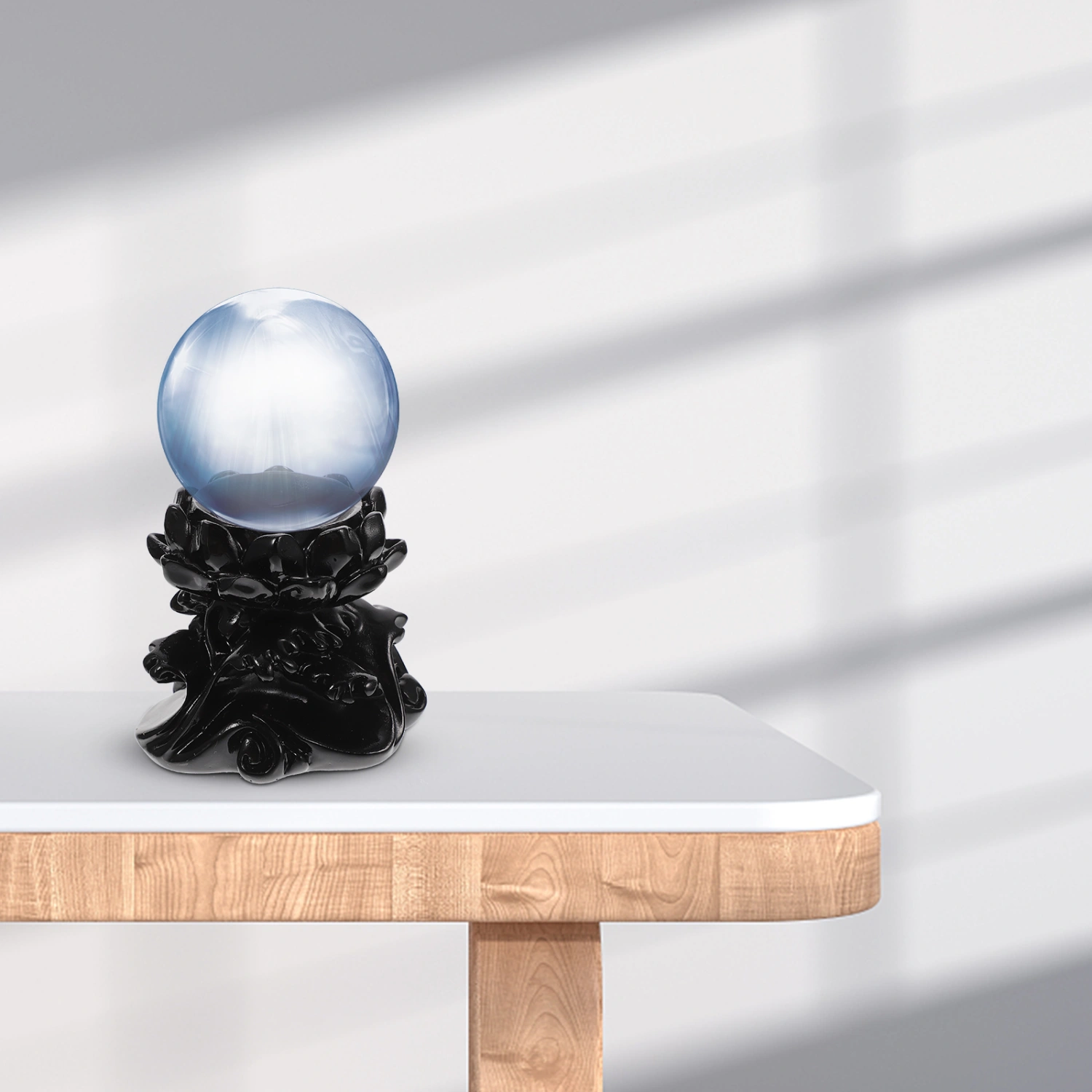 Lotus Design Crystal Ball Base Crystal Ball Display Base Crystal Sphere Resin Holder