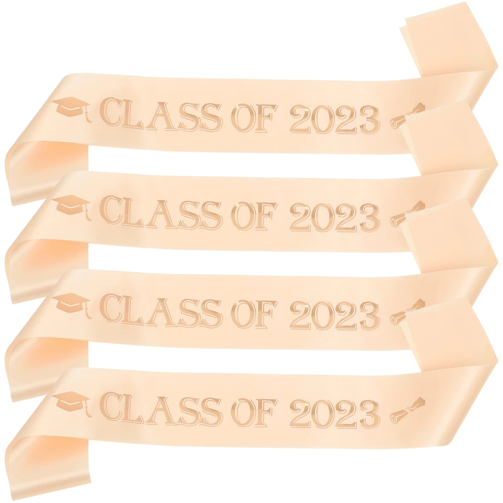 4pcs Graduation Ceremony Sashes Class of 2023 Graduation Sashes Photography Props