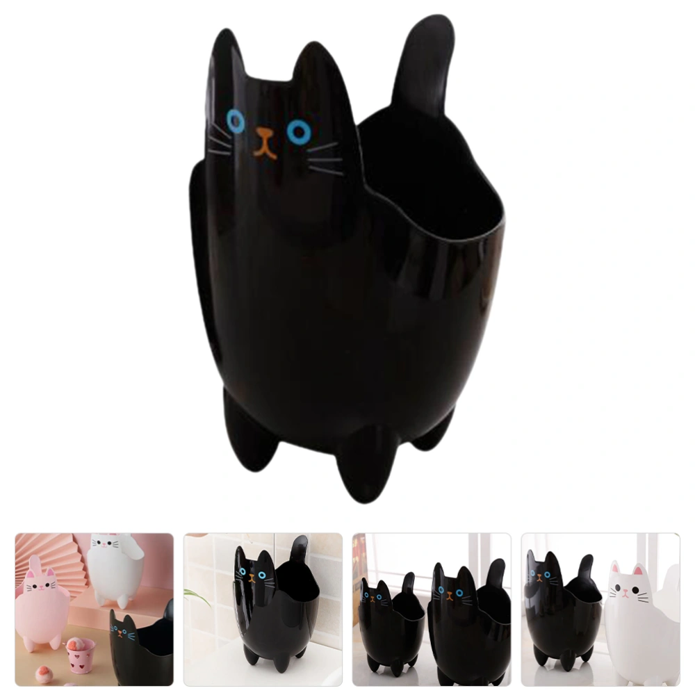 Cartoon Cat Shape Table Trash Can Desktop Trash Can Desk Garbage Can for Home