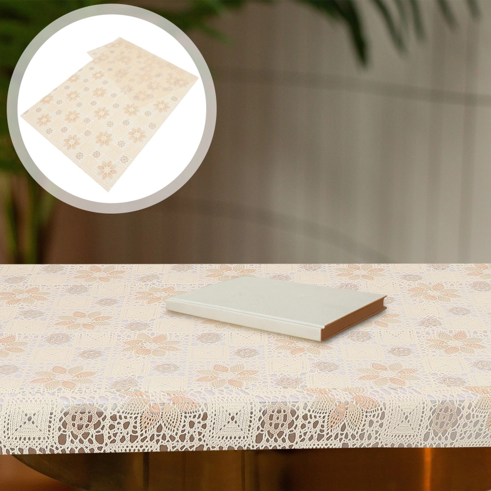 Waterproof Tablecloth Oil-Proof PVC Table Cloth Stain-Resistant Heat-resistant PVC Table Cover