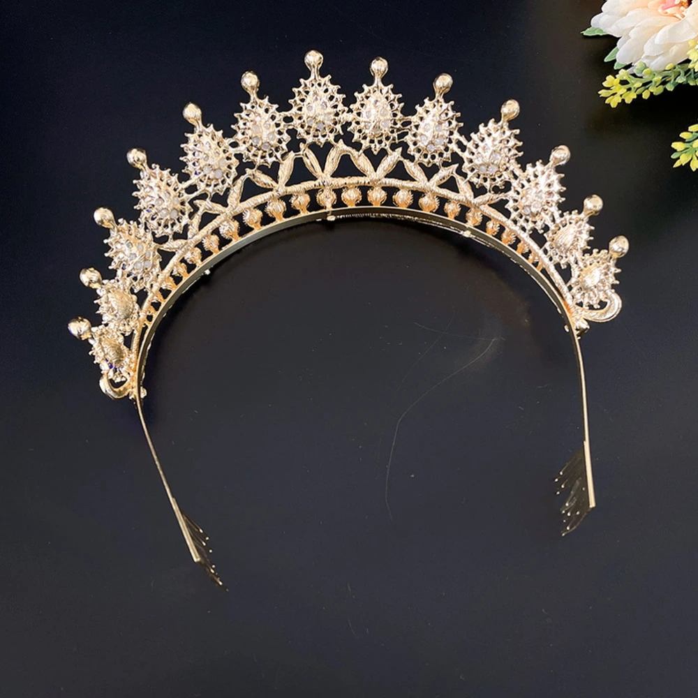 Bridal Tiara Decorative Tiara Headband Exquisite Rhinestone Bridal Crown Wedding Bridal Tiara Decor