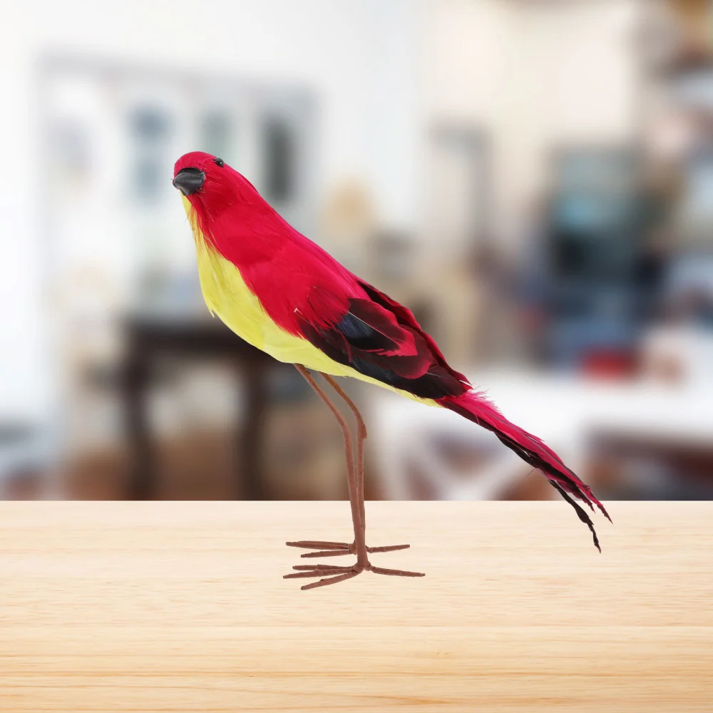 Artificial Feathered Bird Fake Bird Artificial Foam Bird for Home Garden Decoration