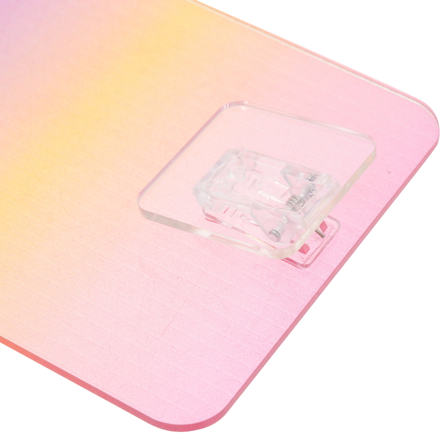 2pcs Multi-purpose Sketch Board Short Hand Clipboard Color Gradient Plastic Record Board for Meeting