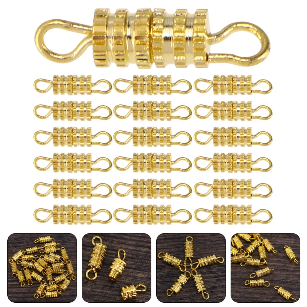 50pcs Jewelry Clasps Screw Type Clasp for Necklace Bracelet Chain DIY Making Accessories