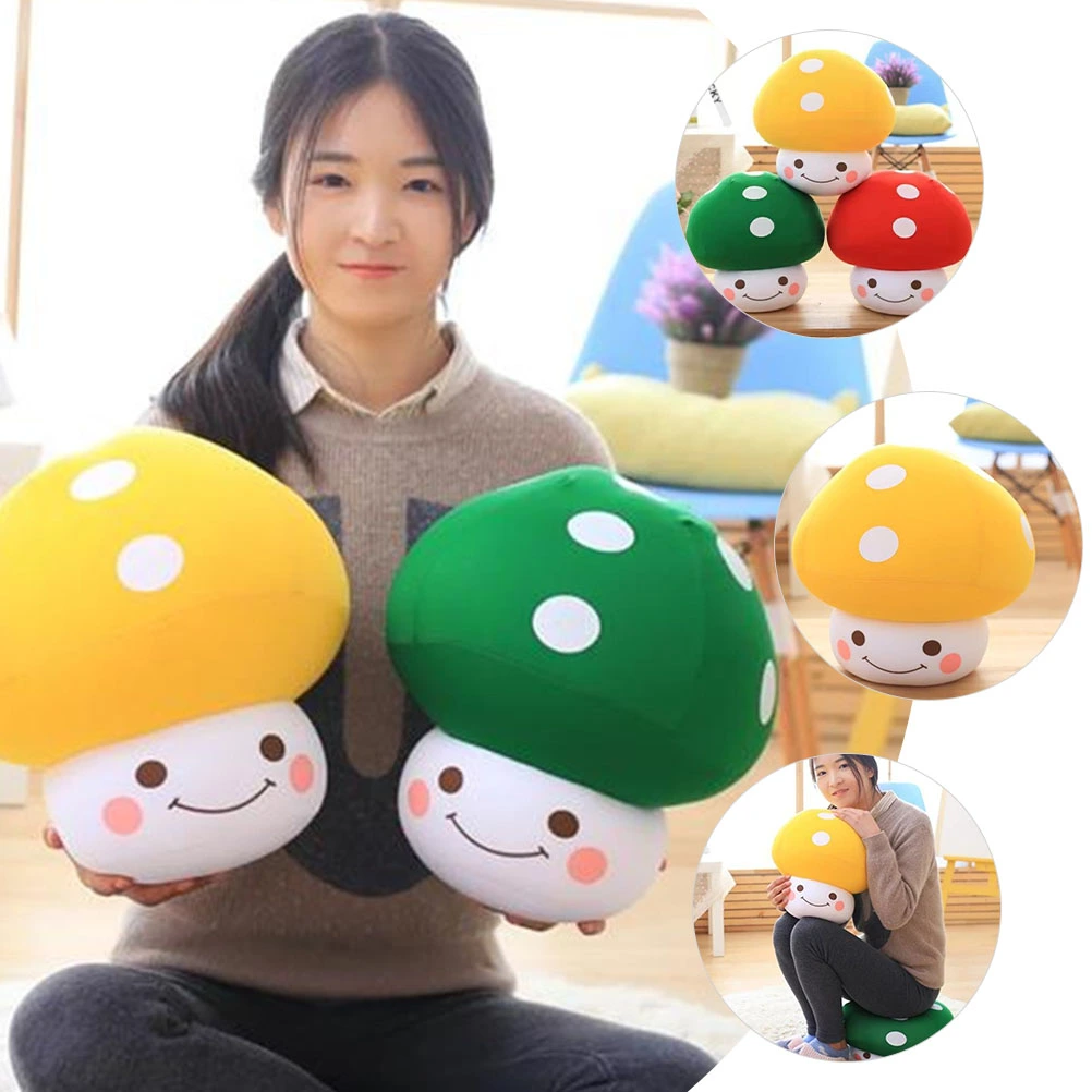 Stuffed Mushroom Pillow Lovely Mushroom Pillow Fluffy Mushroom Pillow Adorable Mushroom Pillow