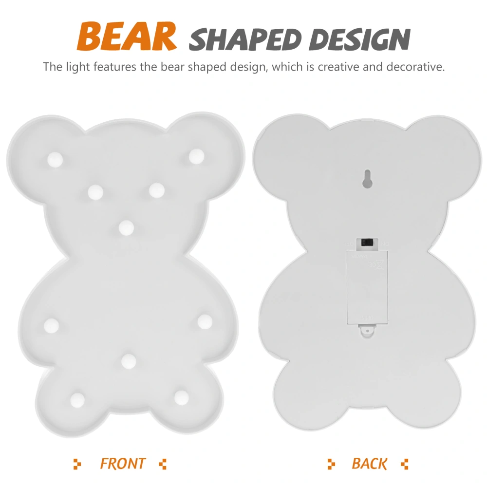 Bear Shaped Lamp LED Decorative Lamp Party Lamp Bedroom Night Light Night Lamp