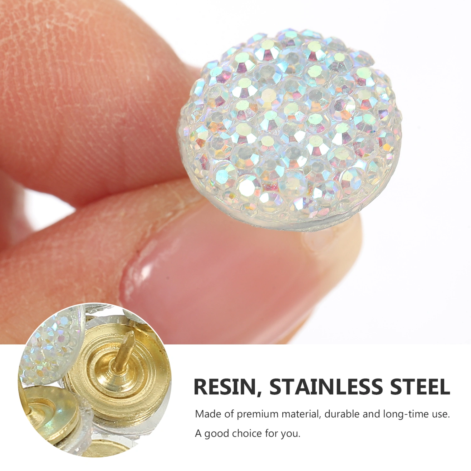 15pcs Exquisite Thumb Tacks Multi-functional Candy-like Pushpin Office Small Thumb Tacks