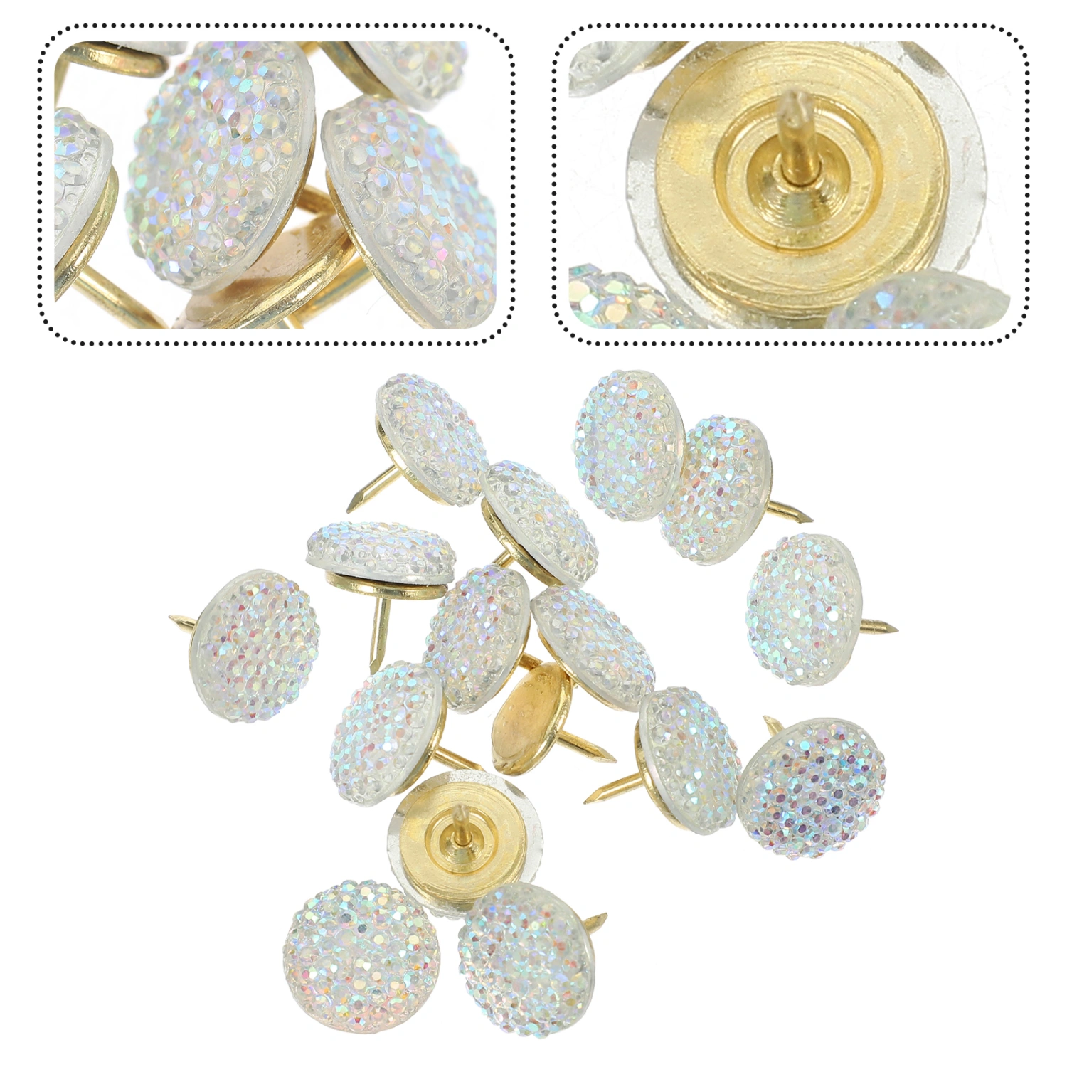 15pcs Exquisite Thumb Tacks Multi-functional Candy-like Pushpin Office Small Thumb Tacks