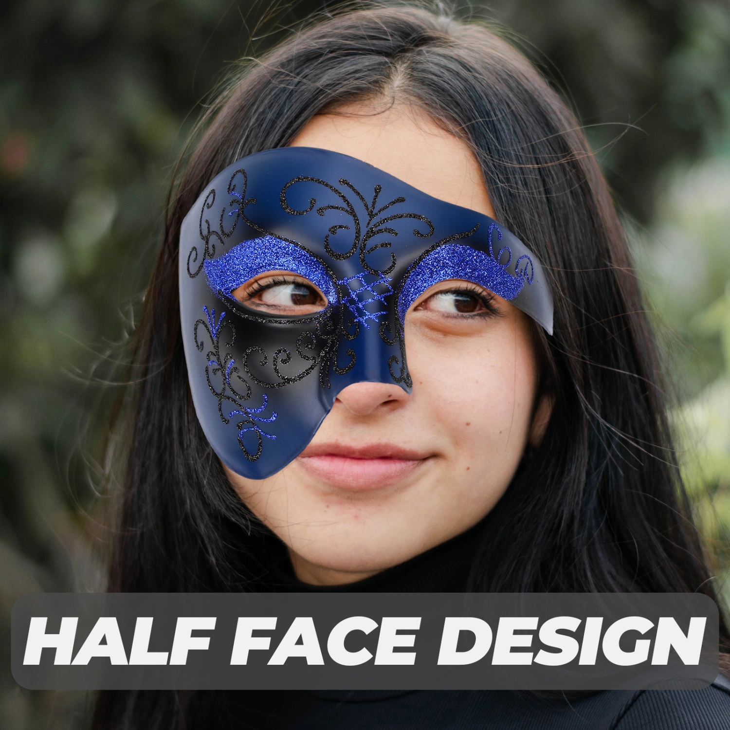 Masquerade Mask Half Face Mask Halloween Masquerade Party Cosplay Mask