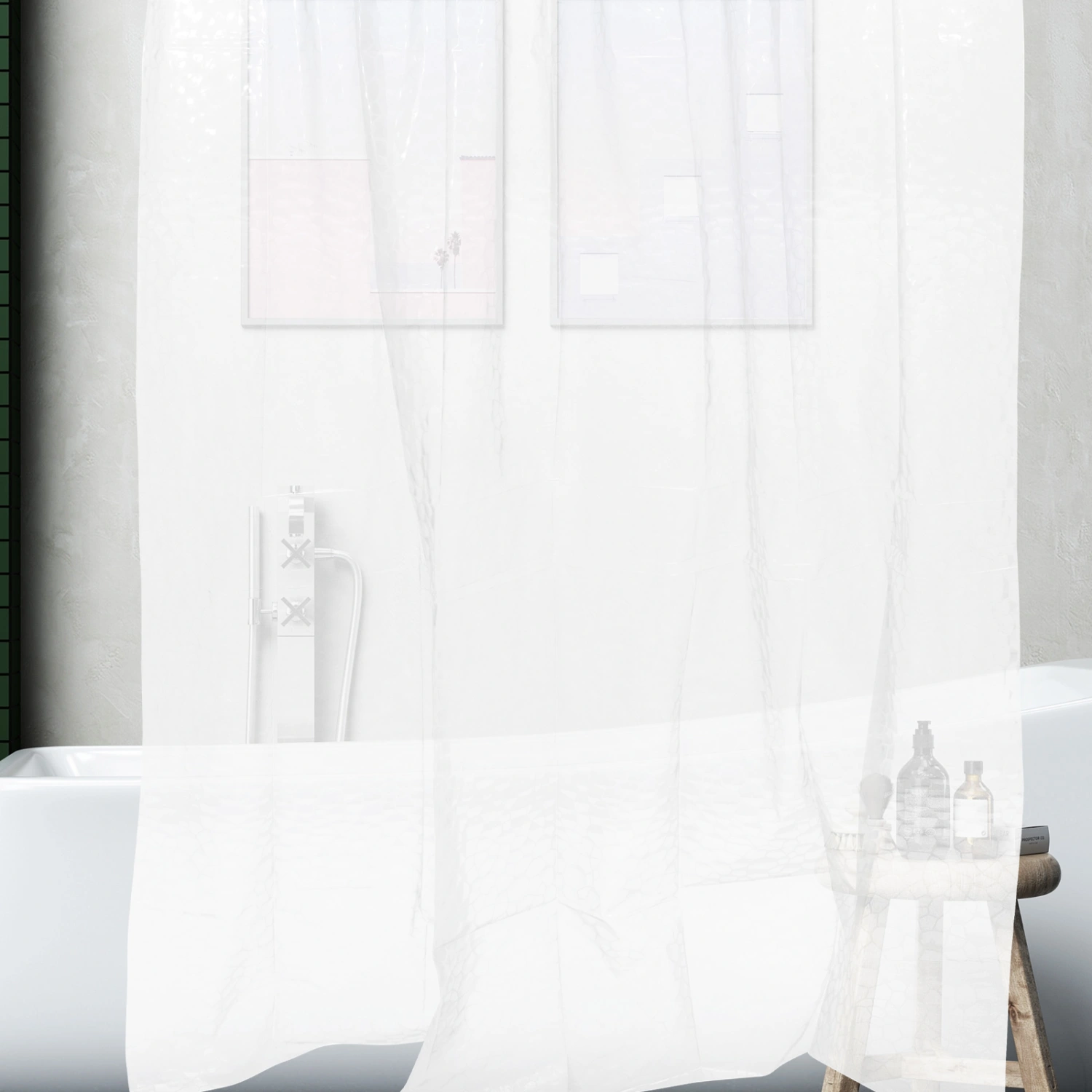 Bath Shower Curtain Household Shower Curtain Bathroom Decorative Shower Liner