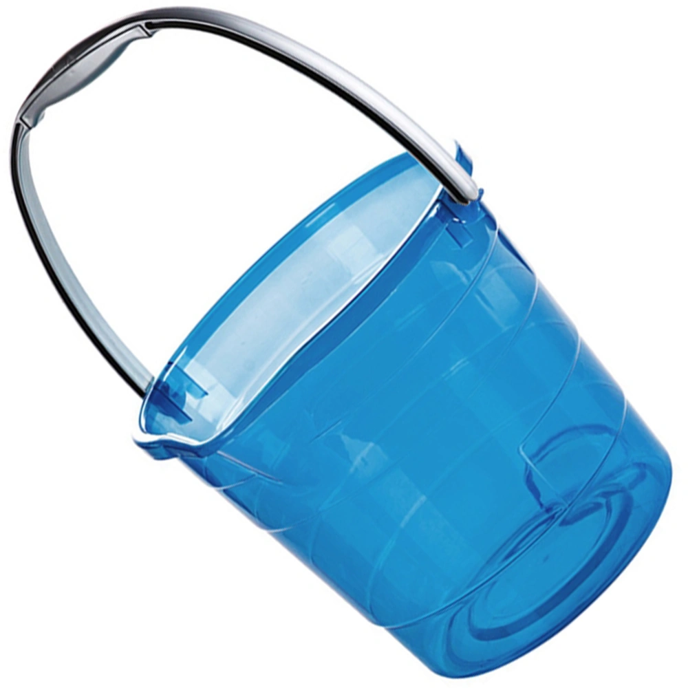 Plastic Water Bucket with Handle Portable Bucket Multipurpose Bucket for Home 12L