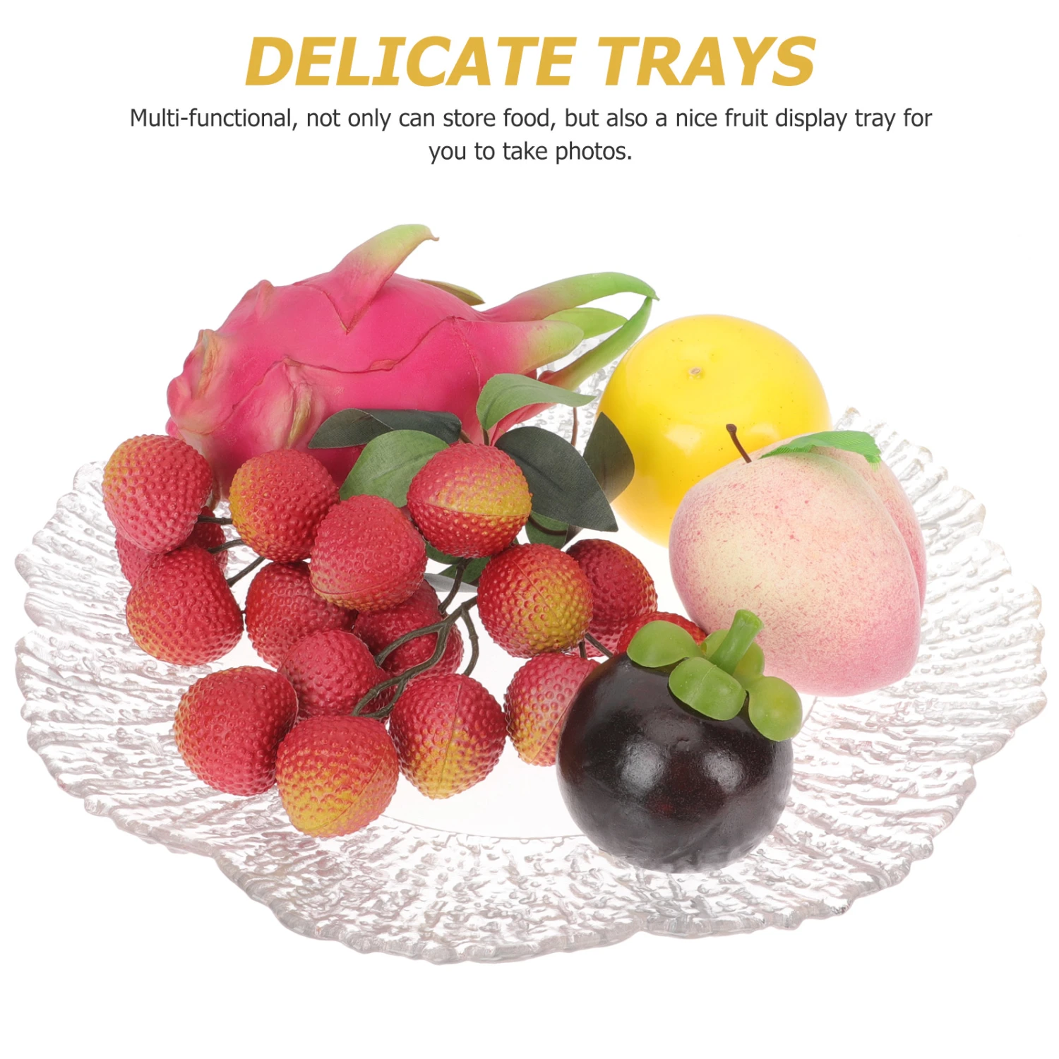 Snacks Tray Household Candy Nut Dish Glass Plate Snack Appetizer Serving Dish for Wedding