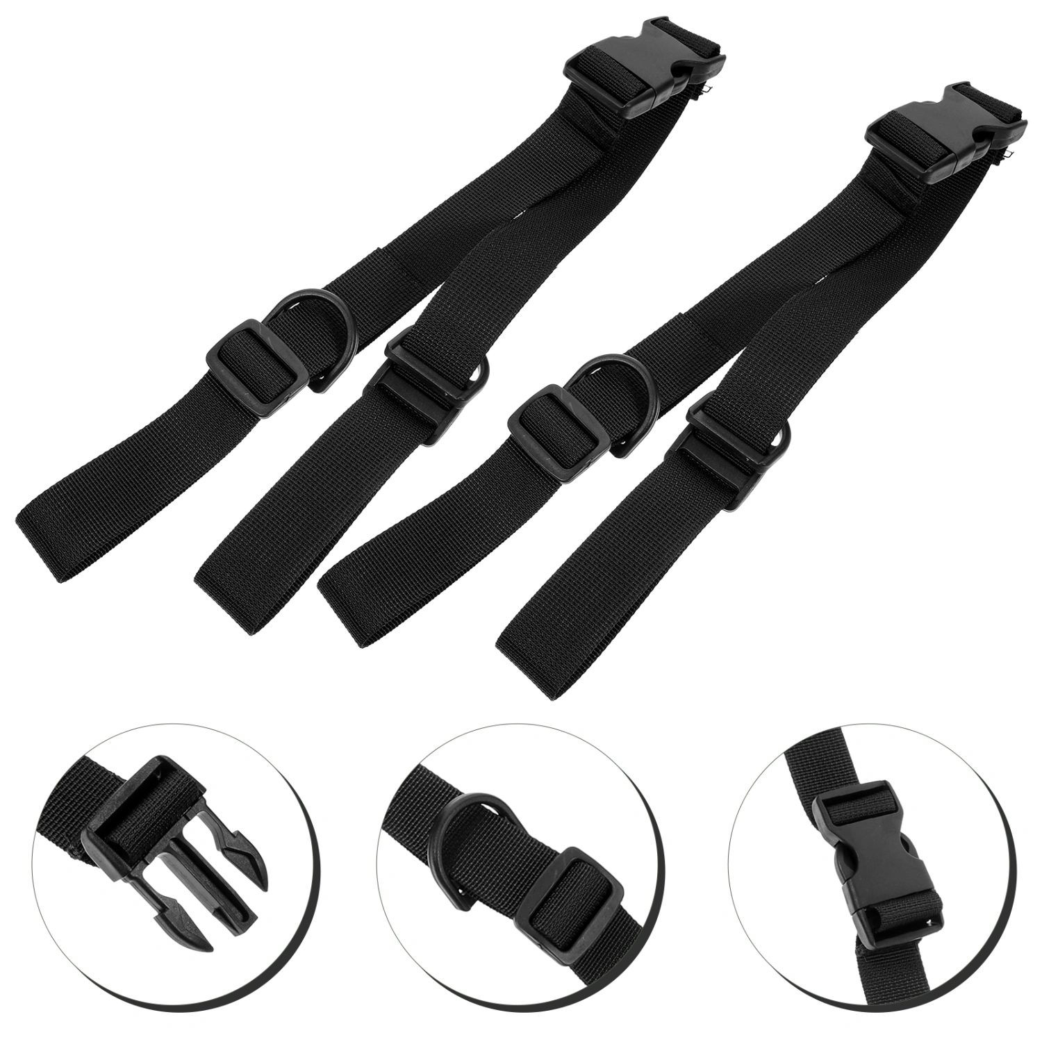 2Pcs Strap Buckle Utility Straps with Quick Release Buckle Webbing Fastener Replacements